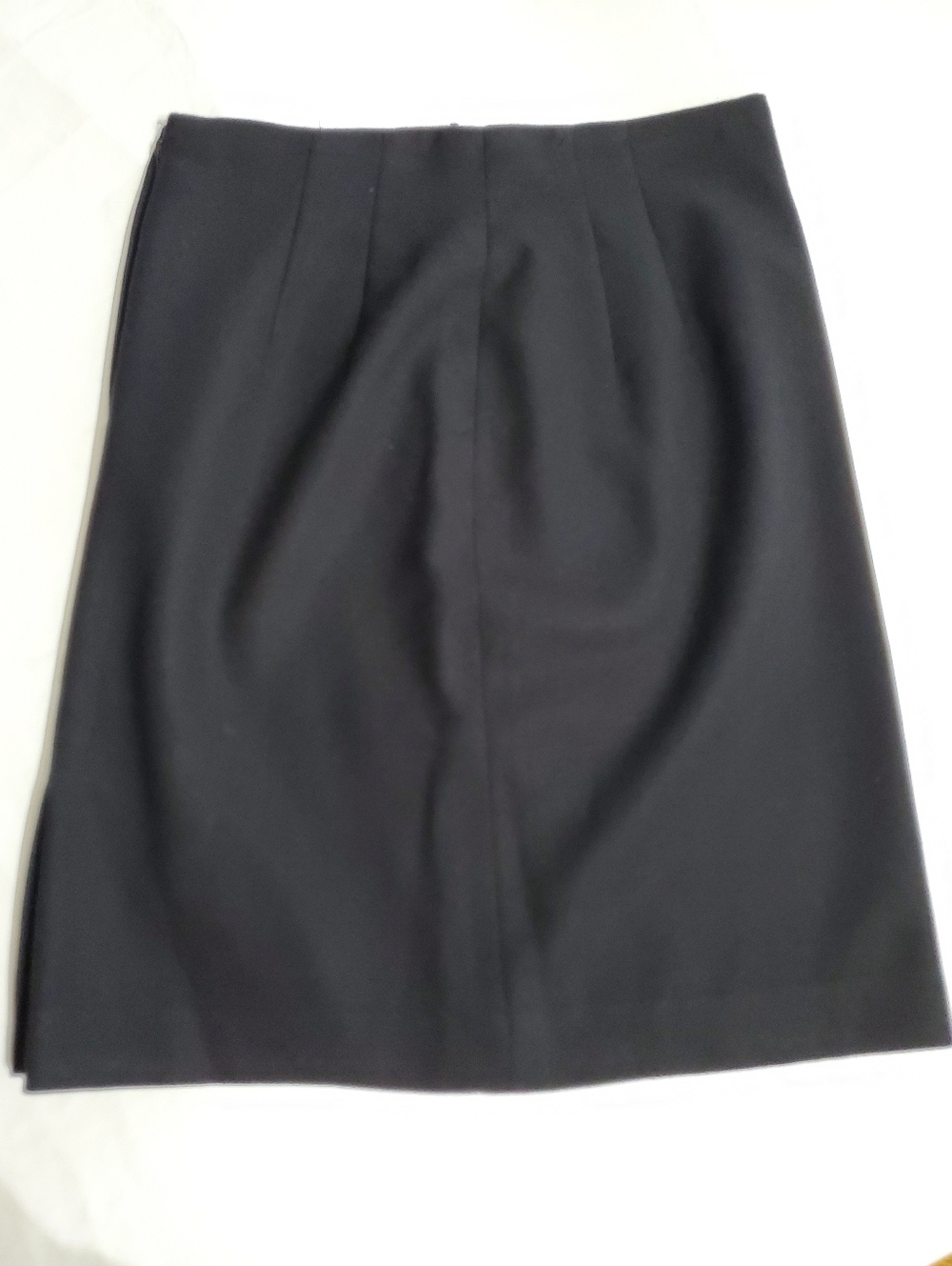 Vintage Giorgio Sant’Angelo Black Wool Skirt 6 | 100% Pure Wool Pencil Skirt